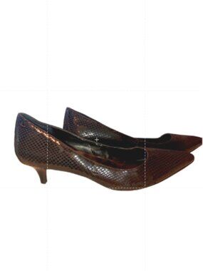 Calvin Klein Shoes Nicki Classic Python Print kitten heels, Black size 9.5